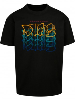 Тениска DGTS902M SprayPrint T-Shirt black XXL