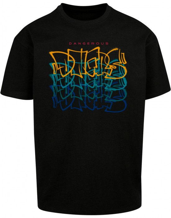 Тениска DGTS902M SprayPrint T-Shirt black XXL