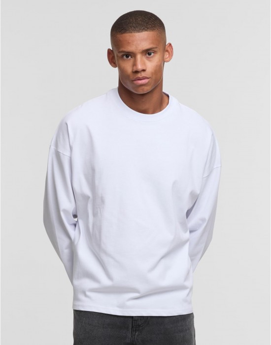 Тениска с дълъг ръкав DEF BERRY Longsleeves brightwhite XXL