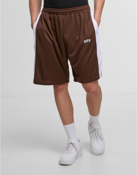 Къси панталони DEF STRIPES Short chocolate brown XXL