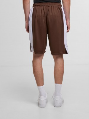 Къси панталони DEF STRIPES Short chocolate brown XXL