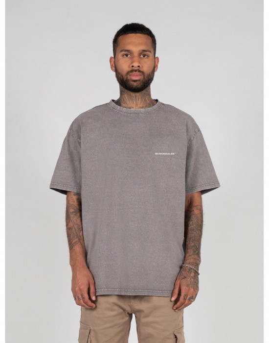 Овърсайз тениска MJ GONZALES TM Acid Washed Heavy Oversize Tee asphalt XXL
