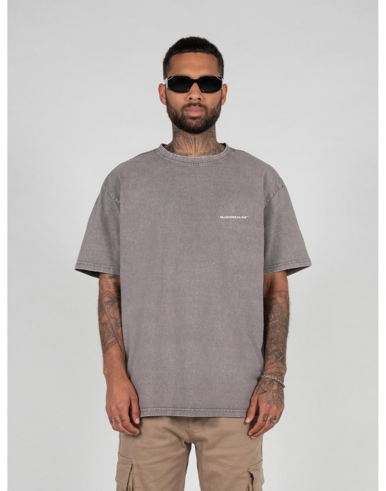 Овърсайз тениска MJ GONZALES TM Acid Washed Heavy Oversize Tee asphalt XXL