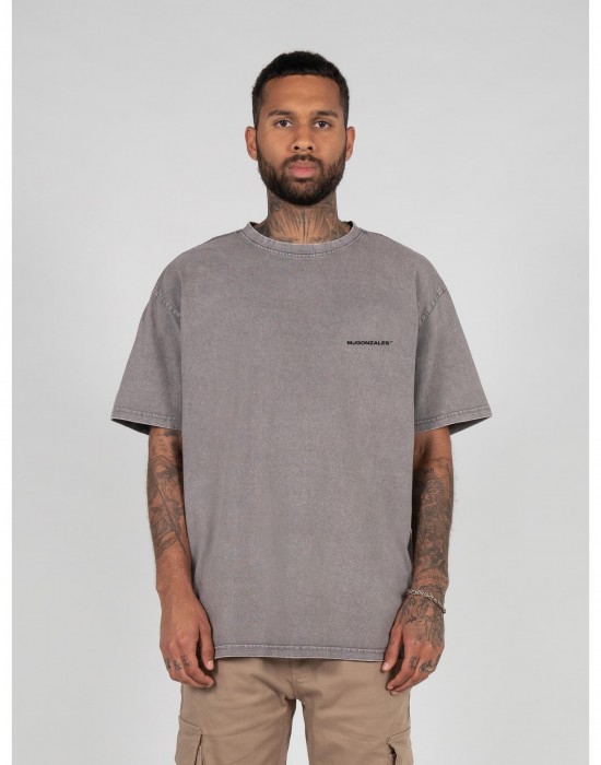 Овърсайз тениска MJ GONZALES TM x Acid Washed Heavy Oversize Tee asphalt XXL