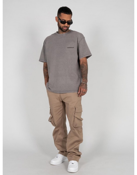 Овърсайз тениска MJ GONZALES TM x Acid Washed Heavy Oversize Tee asphalt XXL