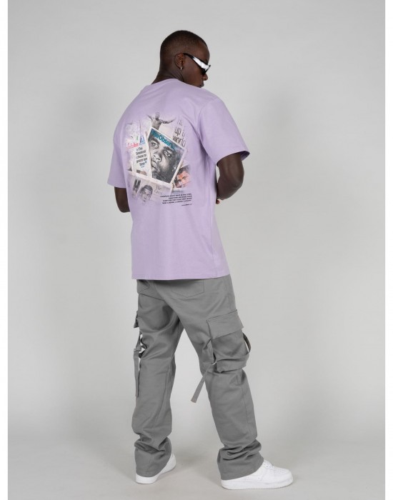 Овърсайз тениска LEGENDS NEVER DIE Heavy Oversized Tee 2.0 lilac XXL