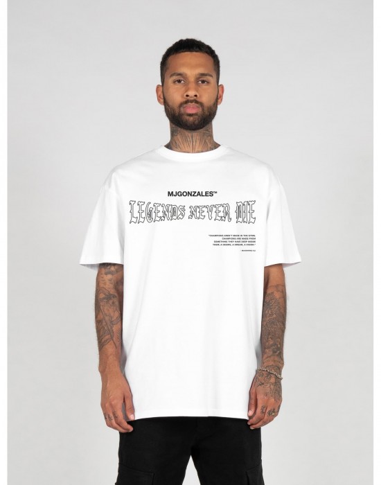Овърсайз тениска LEGENDS NEVER DIE Heavy Oversized Tee 2.0 white XXL