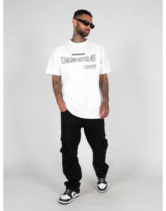 Овърсайз тениска LEGENDS NEVER DIE Heavy Oversized Tee 2.0 white XXL