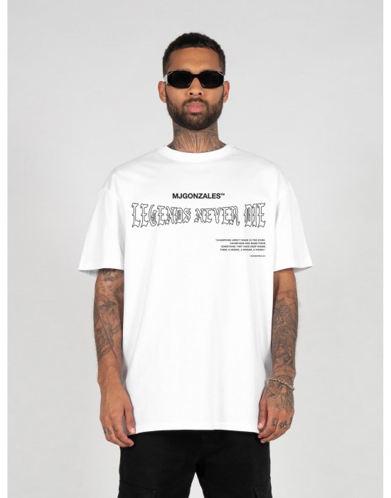 Овърсайз тениска LEGENDS NEVER DIE Heavy Oversized Tee 2.0 white XXL
