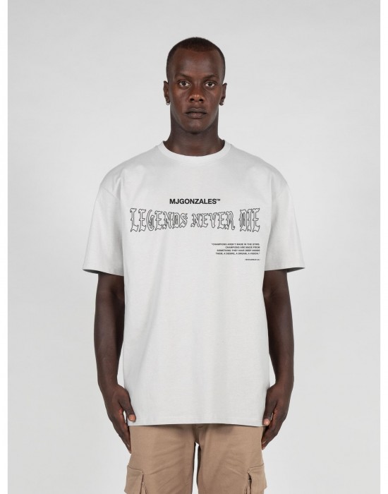 Овърсайз тениска LEGENDS NEVER DIE Heavy Oversized Tee 2.0 lightasphalt XXL