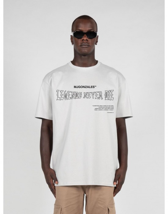 Овърсайз тениска LEGENDS NEVER DIE Heavy Oversized Tee 2.0 lightasphalt XXL