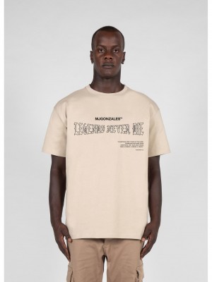 Овърсайз тениска LEGENDS NEVER DIE Heavy Oversized Tee 2.0 wet sand XXL