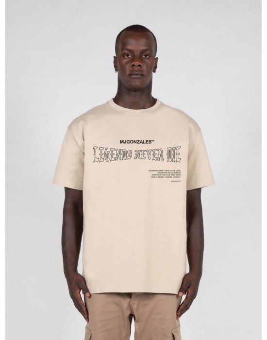 Овърсайз тениска LEGENDS NEVER DIE Heavy Oversized Tee 2.0 wet sand XXL