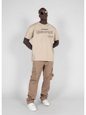 Овърсайз тениска LEGENDS NEVER DIE Heavy Oversized Tee 2.0 wet sand XXL