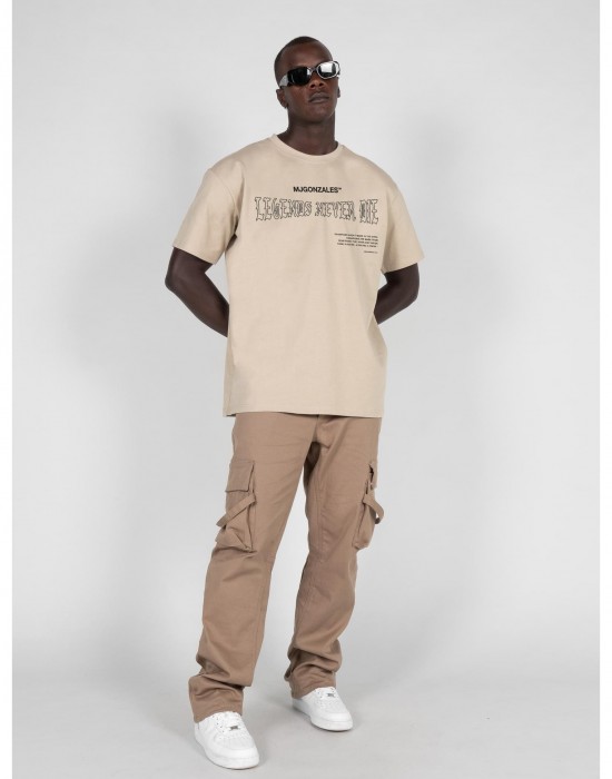 Овърсайз тениска LEGENDS NEVER DIE Heavy Oversized Tee 2.0 wet sand XXL