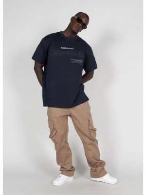 Овърсайз тениска LEGENDS NEVER DIE X Heavy Oversized Tee 2.0 navy XXL