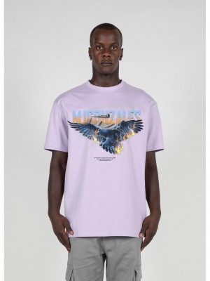 Овърсайз тениска EAGLE V.2 Heavy Oversized Tee 2.0 lilac XXL