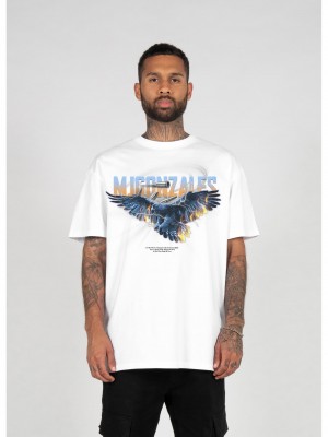 Овърсайз тениска EAGLE V.2 Heavy Oversized Tee 2.0 white XXL