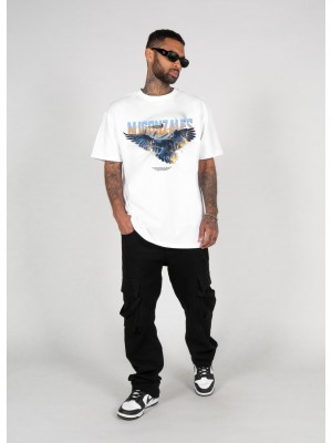 Овърсайз тениска EAGLE V.2 Heavy Oversized Tee 2.0 white XXL