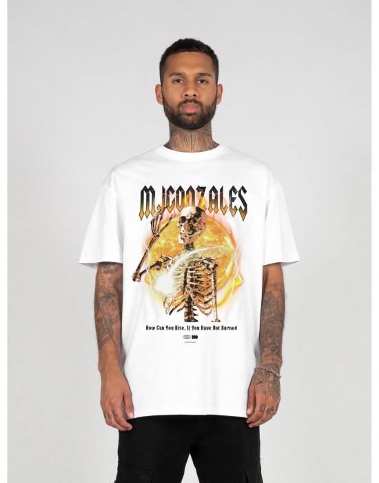 Овърсайз тениска HELLRIDE V.1 Heavy Oversized Tee 2.0 white XXL