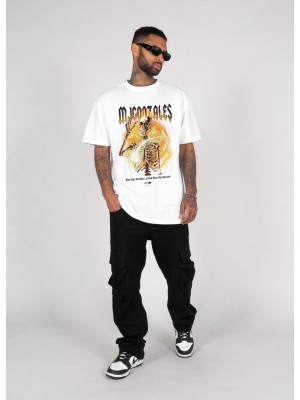 Овърсайз тениска HELLRIDE V.1 Heavy Oversized Tee 2.0 white XXL
