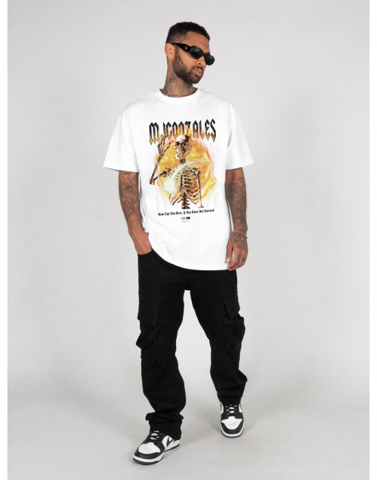 Овърсайз тениска HELLRIDE V.1 Heavy Oversized Tee 2.0 white XXL