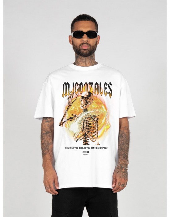 Овърсайз тениска HELLRIDE V.1 Heavy Oversized Tee 2.0 white XXL