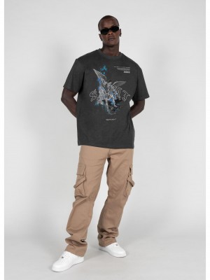 Овърсайз тениска SAINT V.1 Heavy Oversized Tee 2.0 charcoal XXL