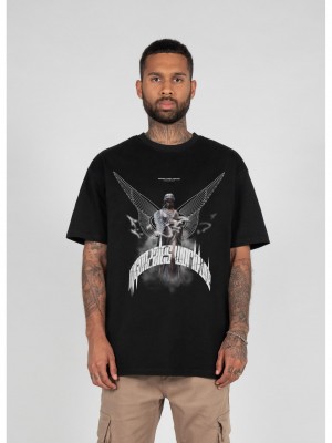 Овърсайз тениска HIGHER THAN HEAVEN V.1  with Heavy Oversize Tee black XXL