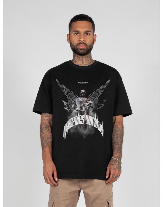 Овърсайз тениска HIGHER THAN HEAVEN V.1  with Heavy Oversize Tee black XXL