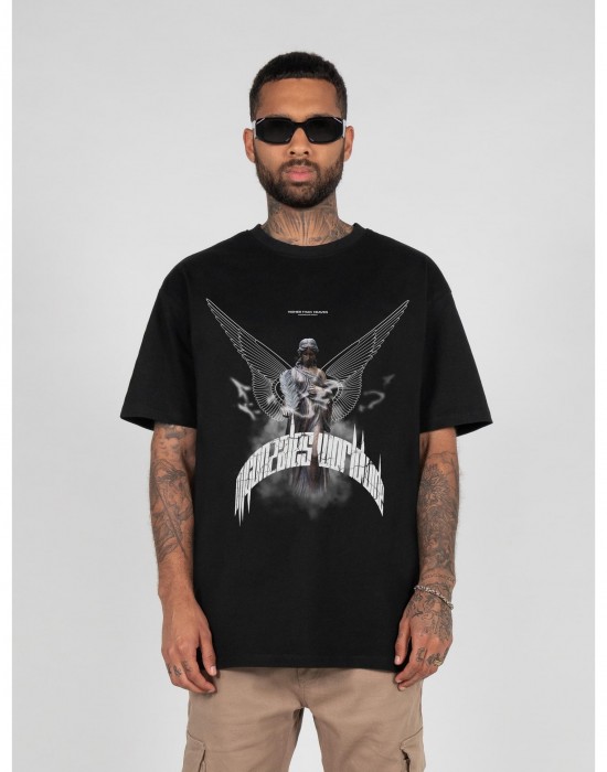 Овърсайз тениска HIGHER THAN HEAVEN V.1  with Heavy Oversize Tee black XXL