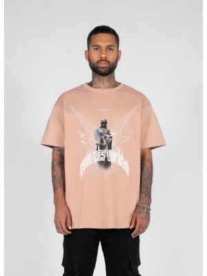 Овърсайз тениска HIGHER THAN HEAVEN V.1  with Heavy Oversize Tee amber XXL