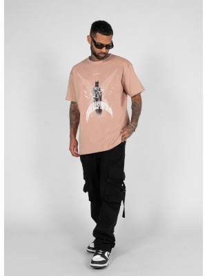 Овърсайз тениска HIGHER THAN HEAVEN V.1  with Heavy Oversize Tee amber XXL