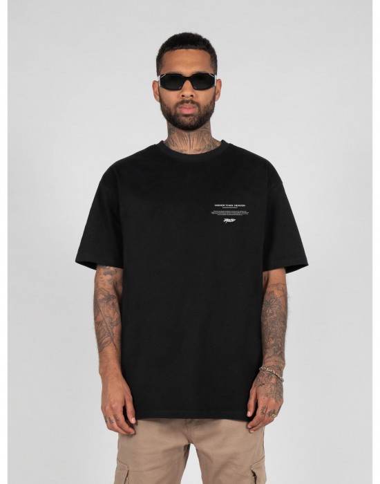Овърсайз тениска HIGHER THAN HEAVEN (6) Heavy Oversize Tee black XXL