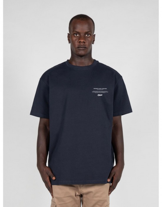 Овърсайз тениска HIGHER THAN HEAVEN (6) Heavy Oversize Tee navy XXL