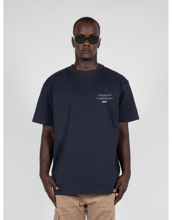 Овърсайз тениска HIGHER THAN HEAVEN (6) Heavy Oversize Tee navy XXL