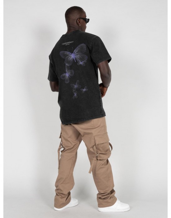 Овърсайз тениска METAMORPHOSE V.1 Acid Washed Heavy Oversized Tee black XXL