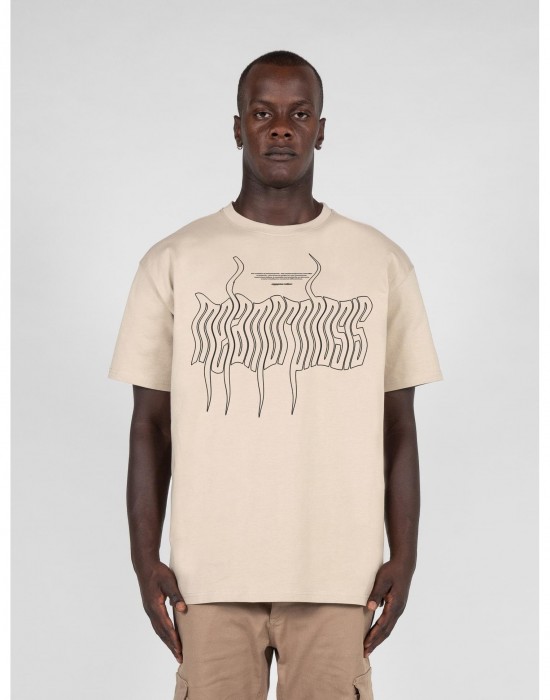 Овърсайз тениска METAMORPHOSE V.1 x Heavy Oversized Tee wet sand XXL