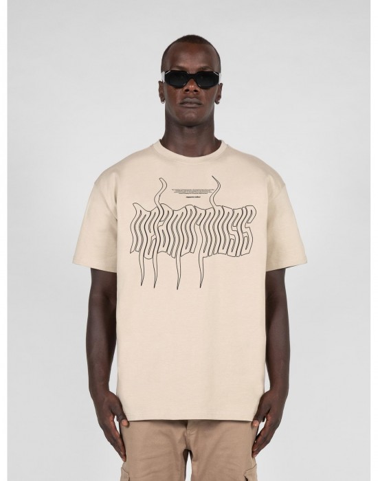 Овърсайз тениска METAMORPHOSE V.1 x Heavy Oversized Tee wet sand XXL