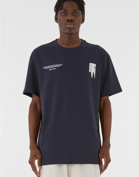 Овърсайз тениска METAMORPHOSE V.2 Heavy Oversized Tee navy XXL