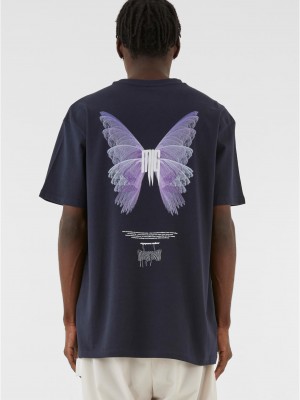 Овърсайз тениска METAMORPHOSE V.2 Heavy Oversized Tee navy XXL