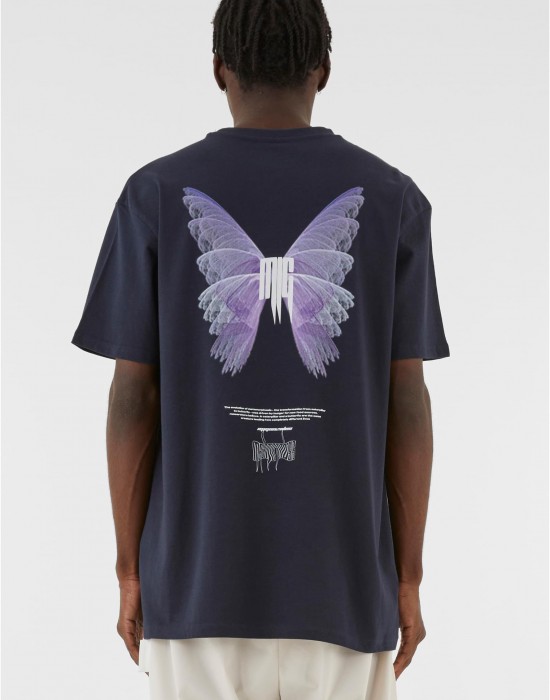 Овърсайз тениска METAMORPHOSE V.2 Heavy Oversized Tee navy XXL