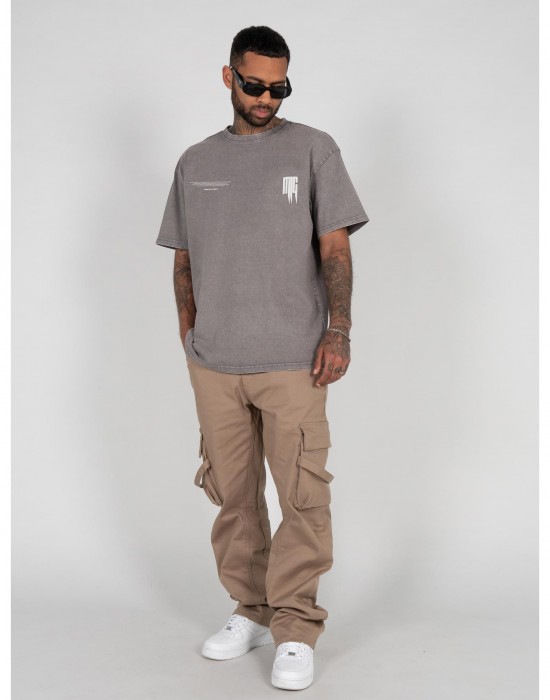 Овърсайз тениска METAMORPHOSE V.2 Acid Washed Heavy Oversized Tee asphalt XXL