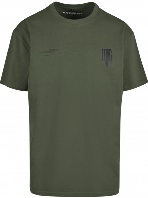 Овърсайз тениска METAMORPHOSE V.2 x Heavy Oversized Tee olive XXL