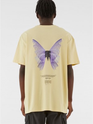 Овърсайз тениска METAMORPHOSE V.2 x Heavy Oversized Tee softyellow XXL