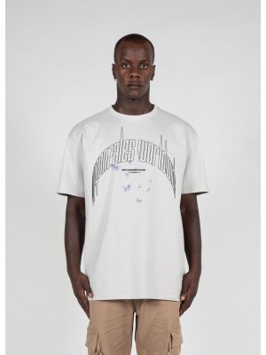 Овърсайз тениска METAMORPHOSE V.3 x Heavy Oversized Tee lightasphalt XXL