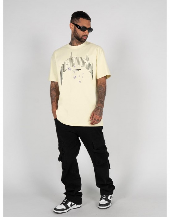 Овърсайз тениска METAMORPHOSE V.3 x Heavy Oversized Tee softyellow XXL