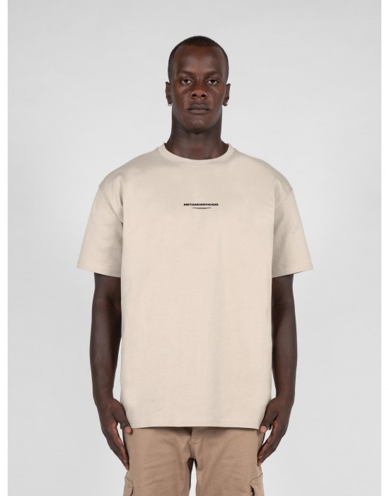 Овърсайз тениска METAMORPHOSE V.4 x Heavy Oversized Tee sand XXL