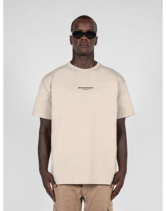 Овърсайз тениска METAMORPHOSE V.4 x Heavy Oversized Tee sand XXL