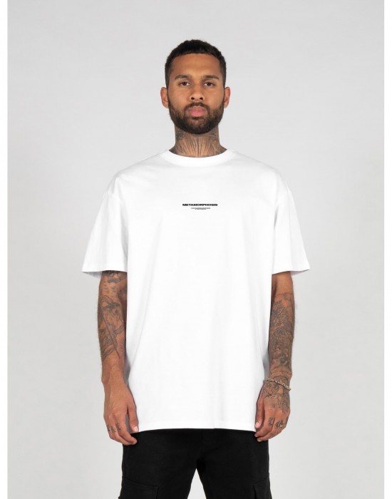 Овърсайз тениска METAMORPHOSE V.4 x Heavy Oversized Tee white XXL